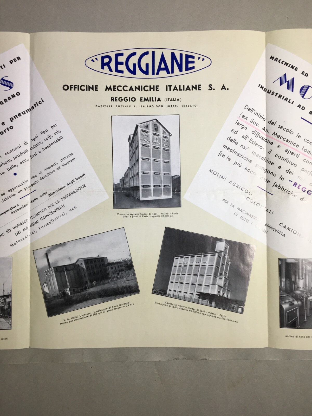 Reggio Emilia   Tecnica   Meccanica   Officine Reggiane   Pubblicitaria Illustrata   1940