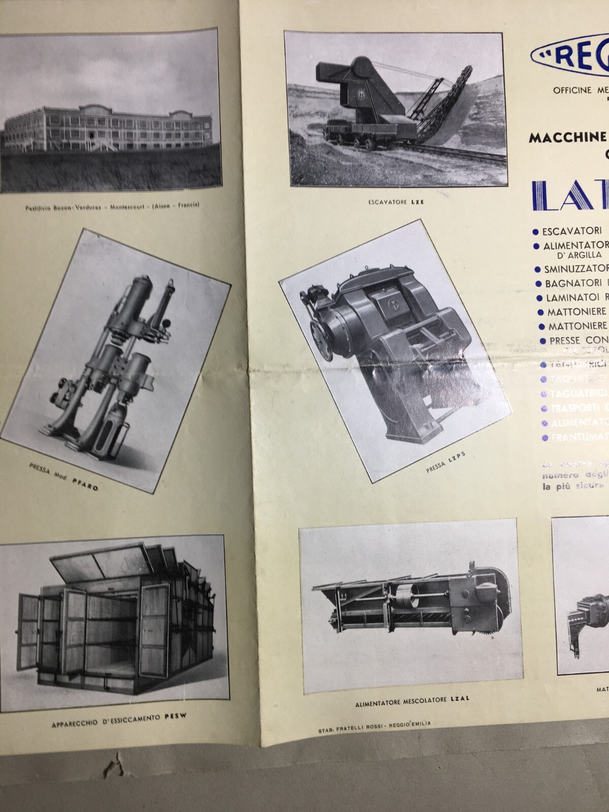 Reggio Emilia   Tecnica   Meccanica   Officine Reggiane   Pubblicitaria Illustrata   1940