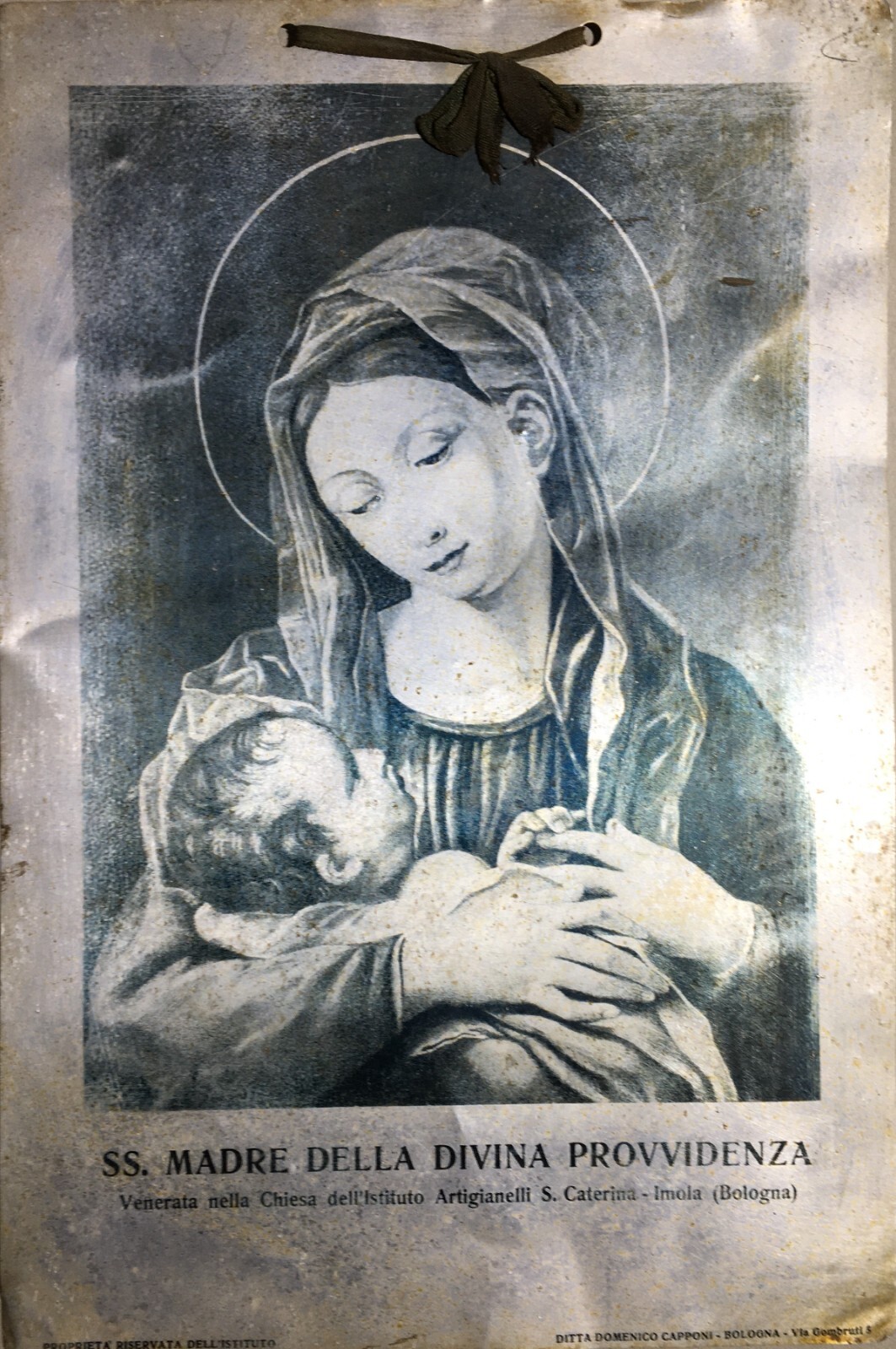 Bologna   Imola   Stampa Devozionale   Madonna Della Divina Provvidenza   Istituto Artigianelli   Domenico Capponi