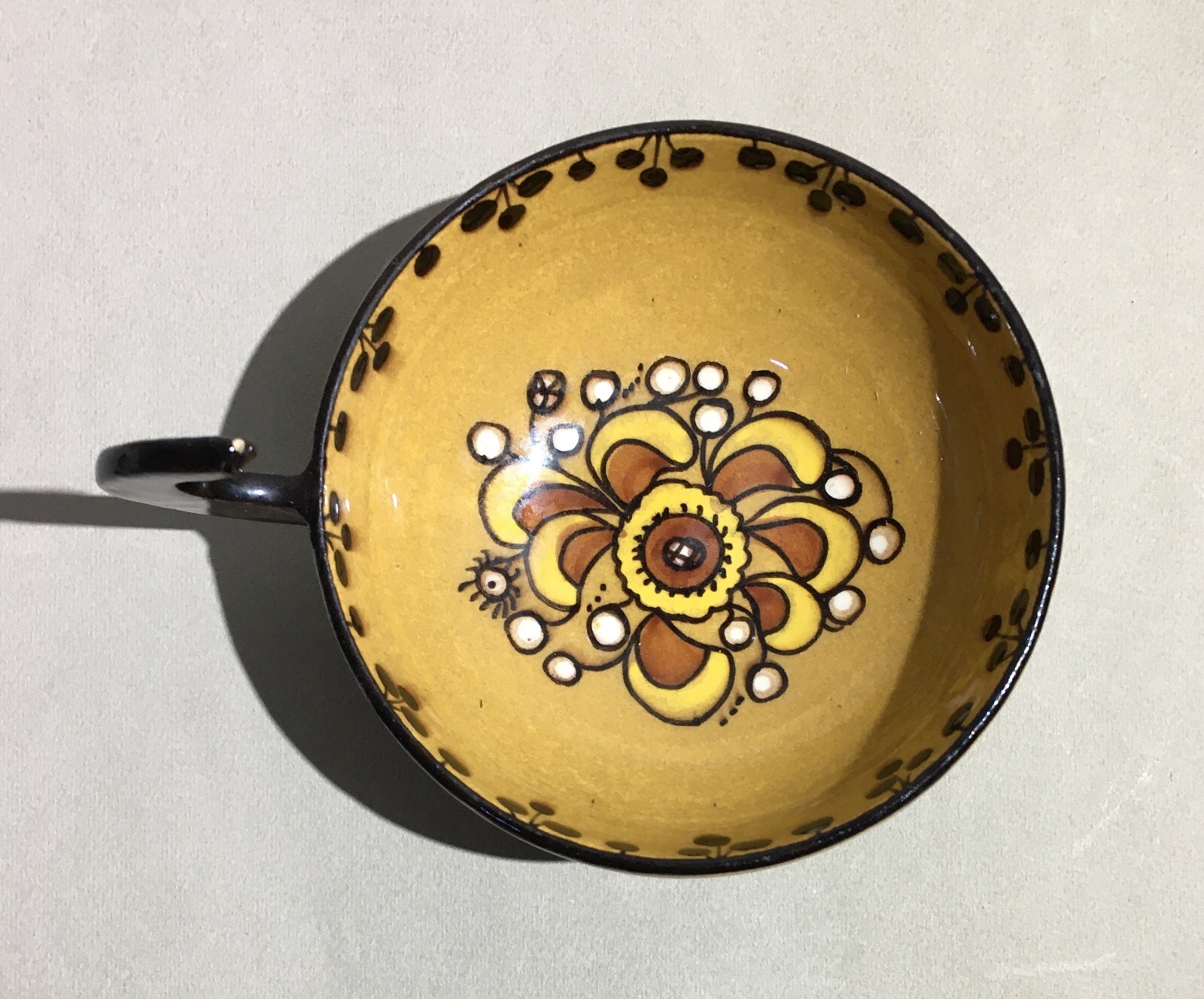 Ceramica Artistica Albisola M.G.A. Mazzotti, Tazza Con Piattino Decorata