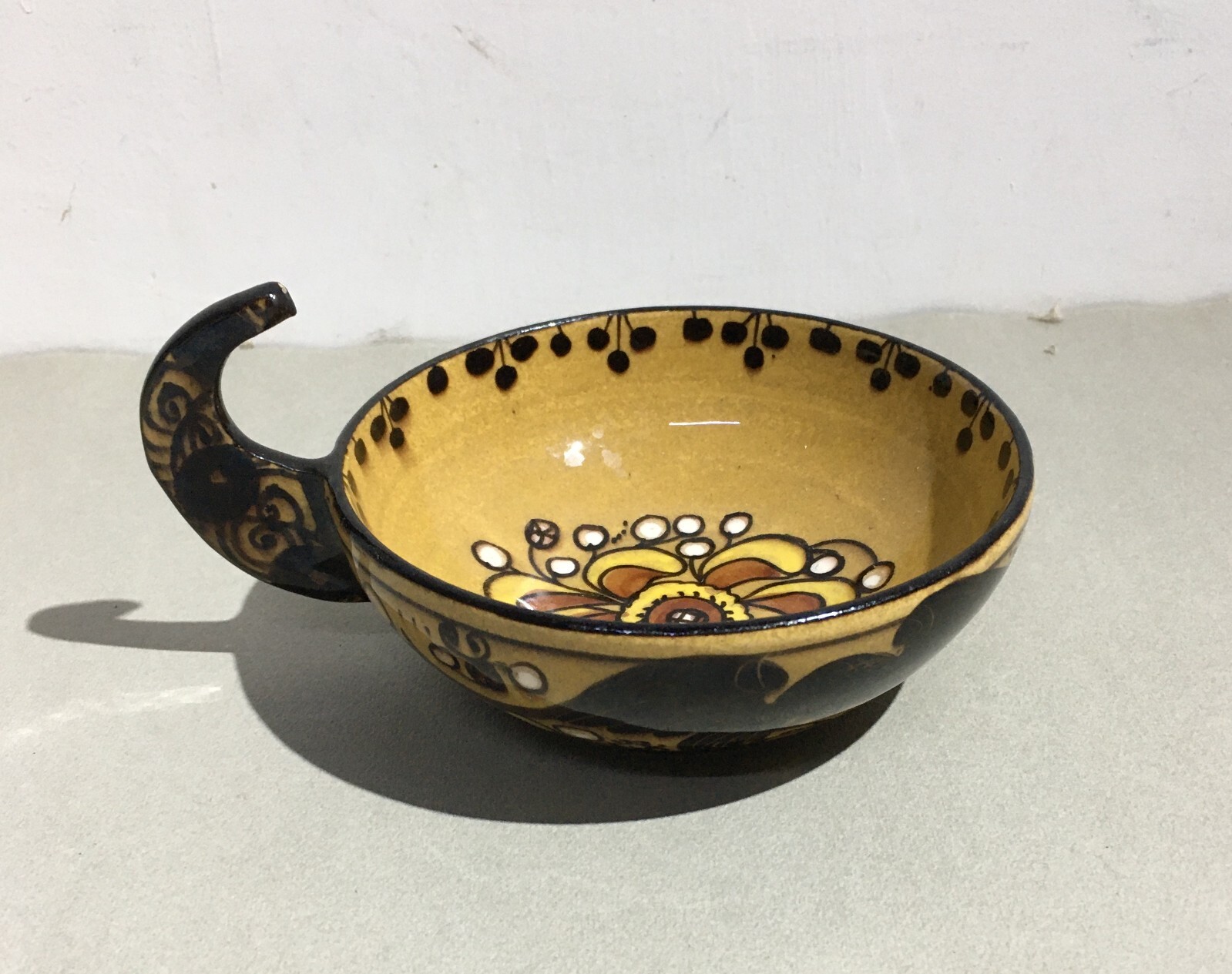 Ceramica Artistica Albisola M.G.A. Mazzotti, Tazza Con Piattino Decorata