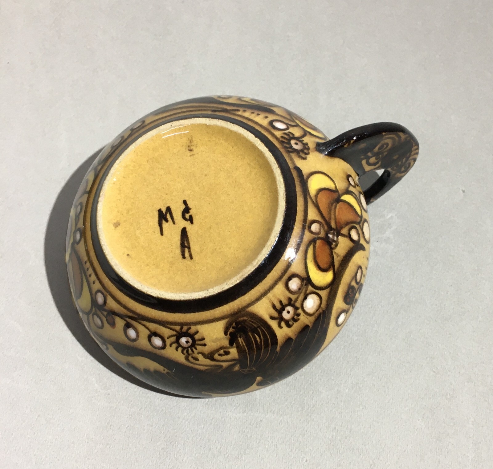 Ceramica Artistica Albisola M.G.A. Mazzotti, Tazza Con Piattino Decorata