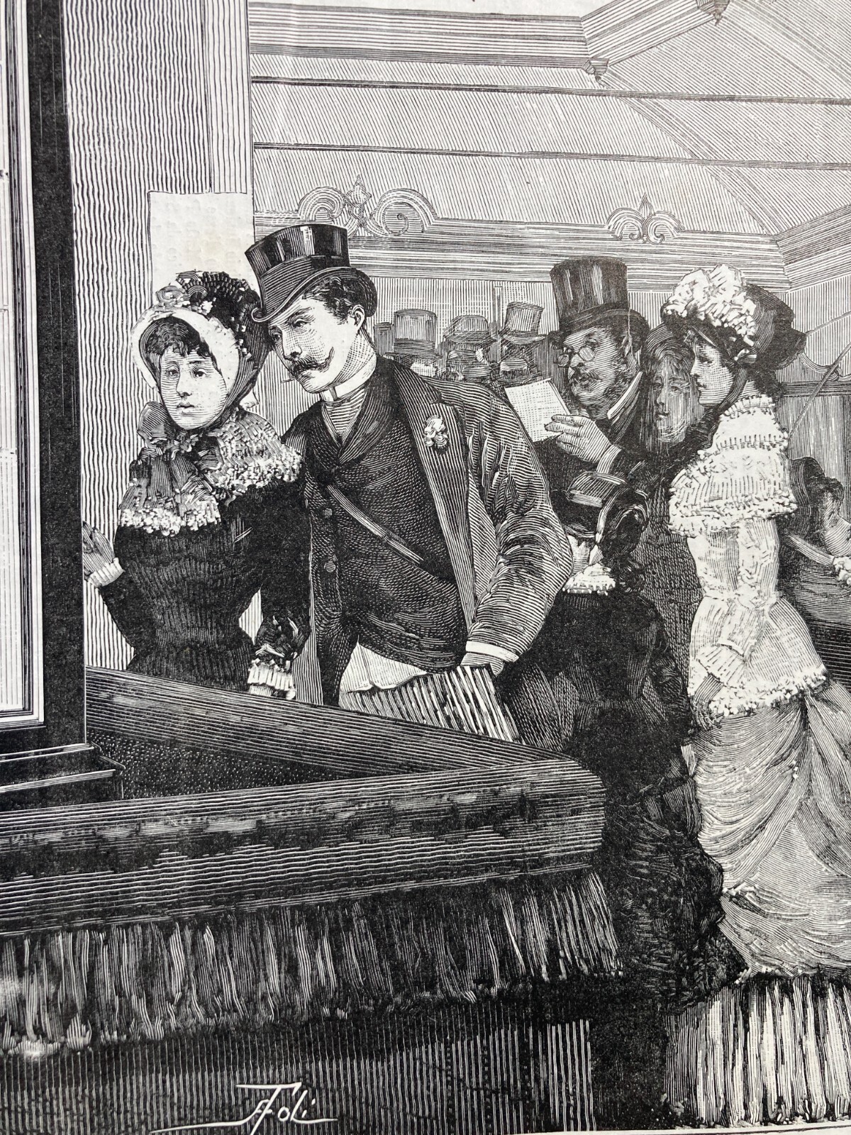 Milano: Esposizione 1881, Ditta Massola, Torino. Galleria Del Lavoro, Xilografia Di Foli.