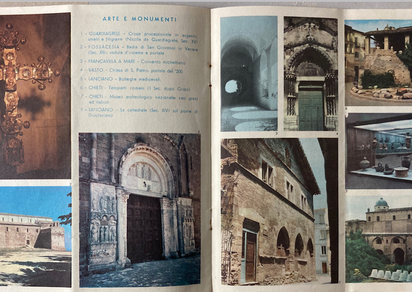 Abruzzo, Chieti, Francavilla, Vasto: Turismo, Folklore, Artigianato, Ceramiche E Arte (1959)