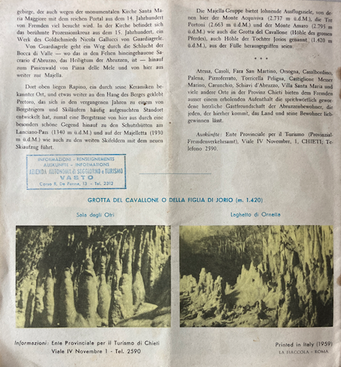Abruzzo, Chieti, Francavilla, Vasto: Turismo, Folklore, Artigianato, Ceramiche E Arte (1959)