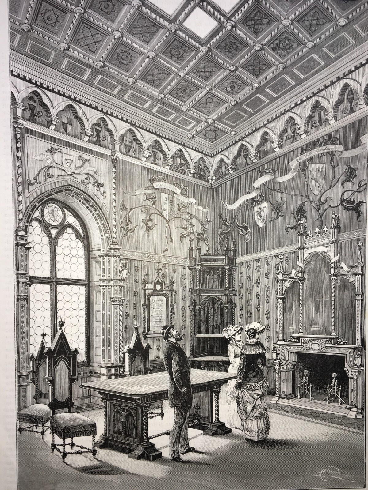Arte, Architettura, Arredamento: Brescia, Sala Bresciana Dell'Architetto Antonio Tagliaferri, 1881