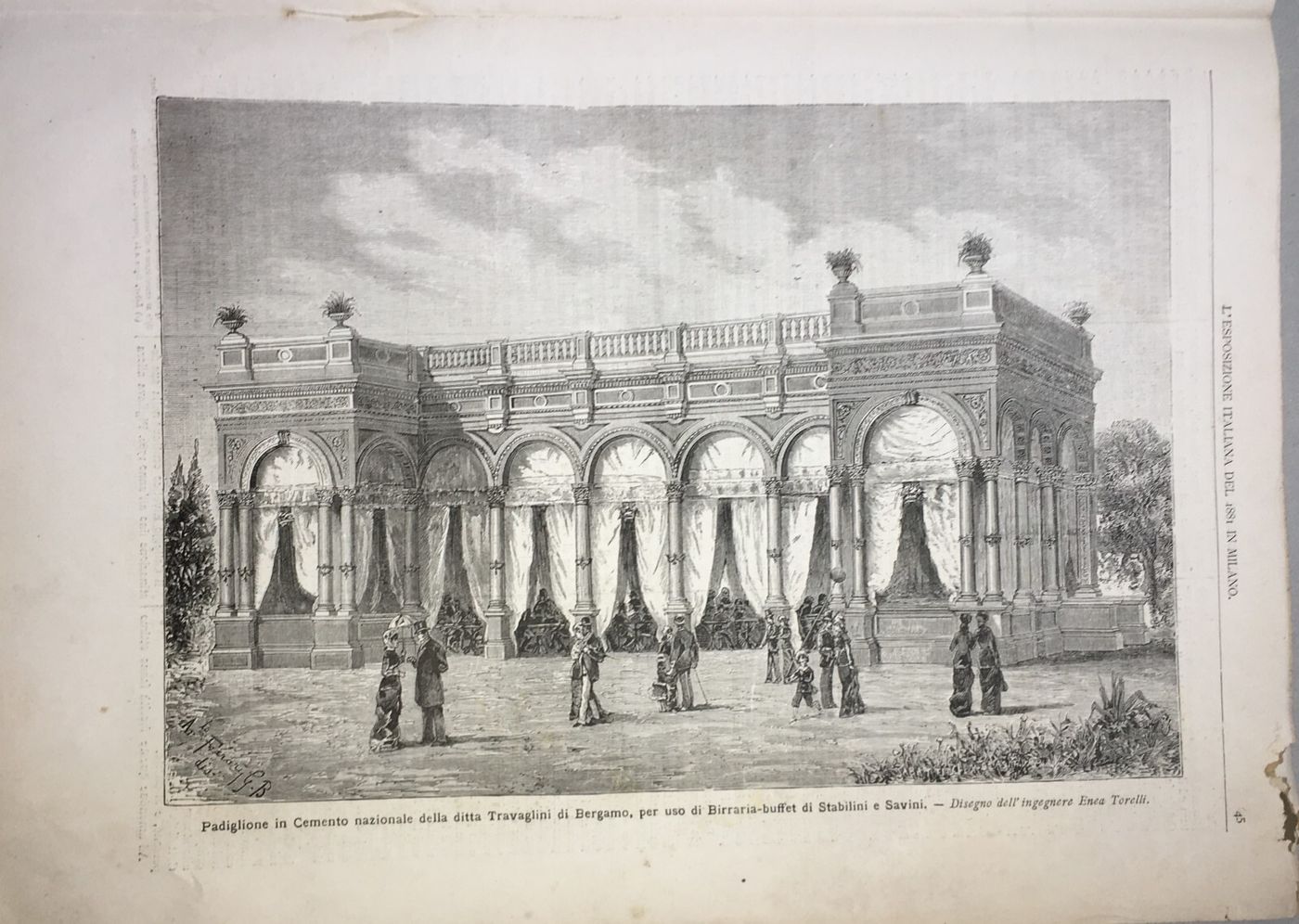 Arte, Architettura E Cemento: Padiglione Travaglini (Bergamo) Per Birreria Stabilini E Savini