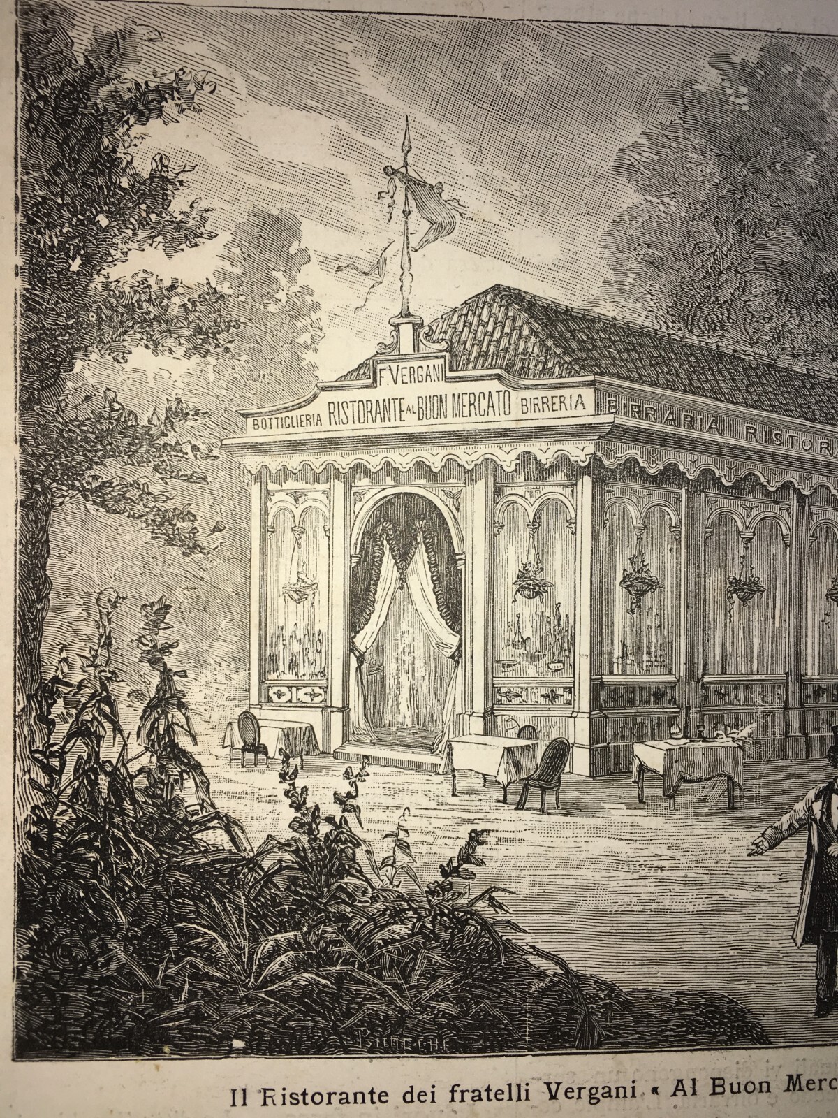 Arte, Architettura, Ristorante Vergani, Al Buon Mercato, Birreria, Milano, 1881