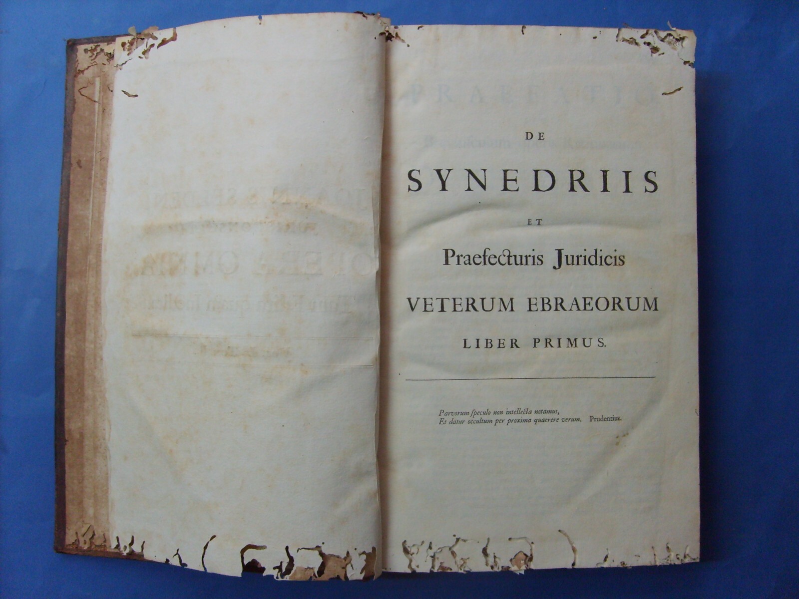 Ebrei, Ebraismo, Giuridica Ebraica: John Selden, Opere Varie. Antica Edizione Del XVII Secolo