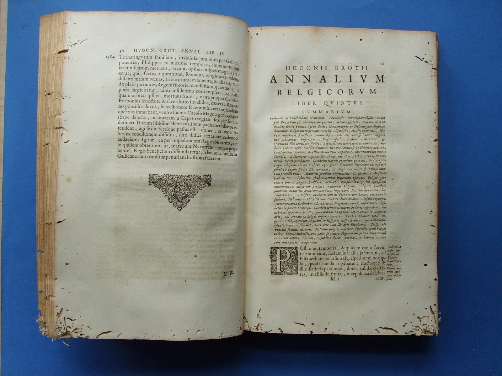 Storia E Cultura Fiamminga. Annali: Belgio, Olanda. Giuridica, Grozio Con Ritratto