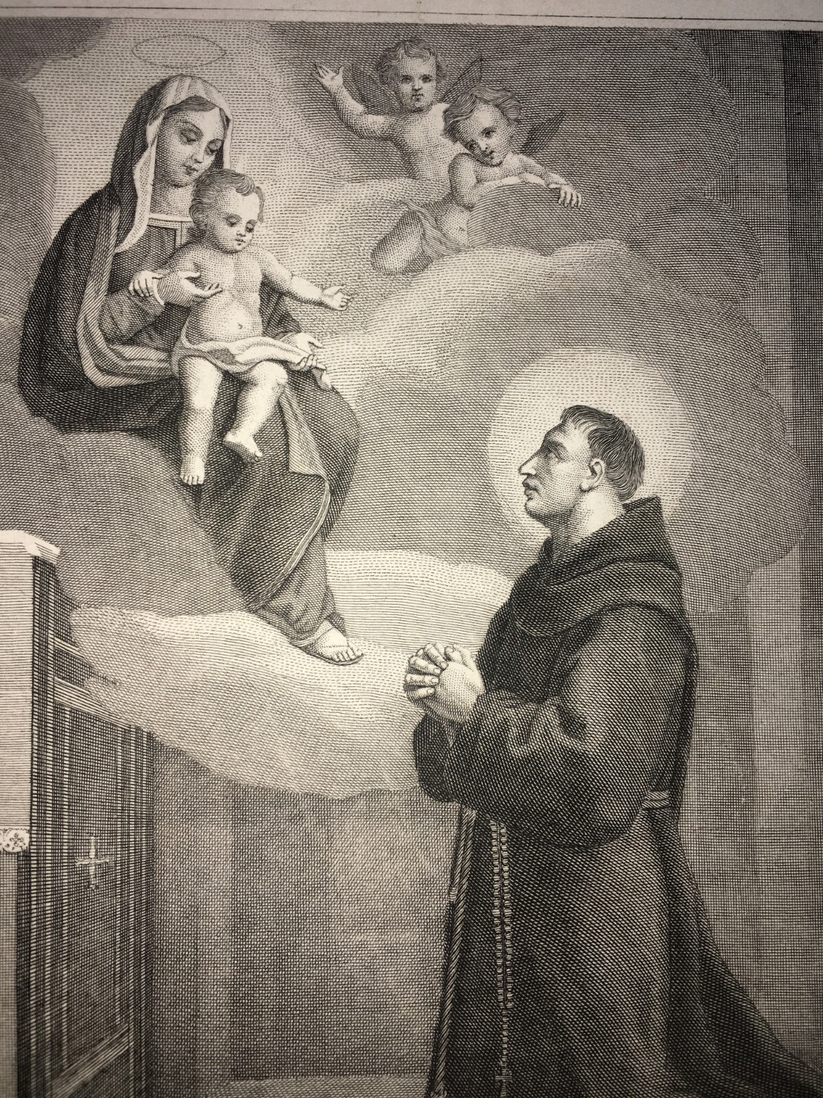 Calabria, Cosenza, Bisignano: Antica Stampa Devozionale Del Beato Umile Di Bisignano