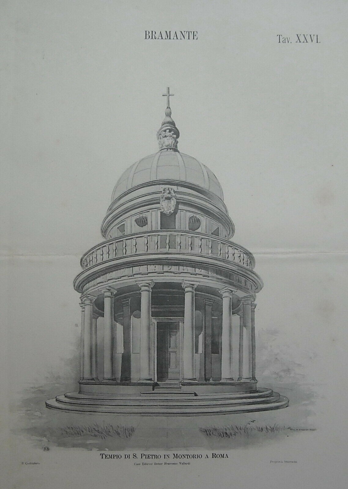 Roma   Architettura   Tempio Di San Pietro In Montorio   Bramante   Stampa Decorativa