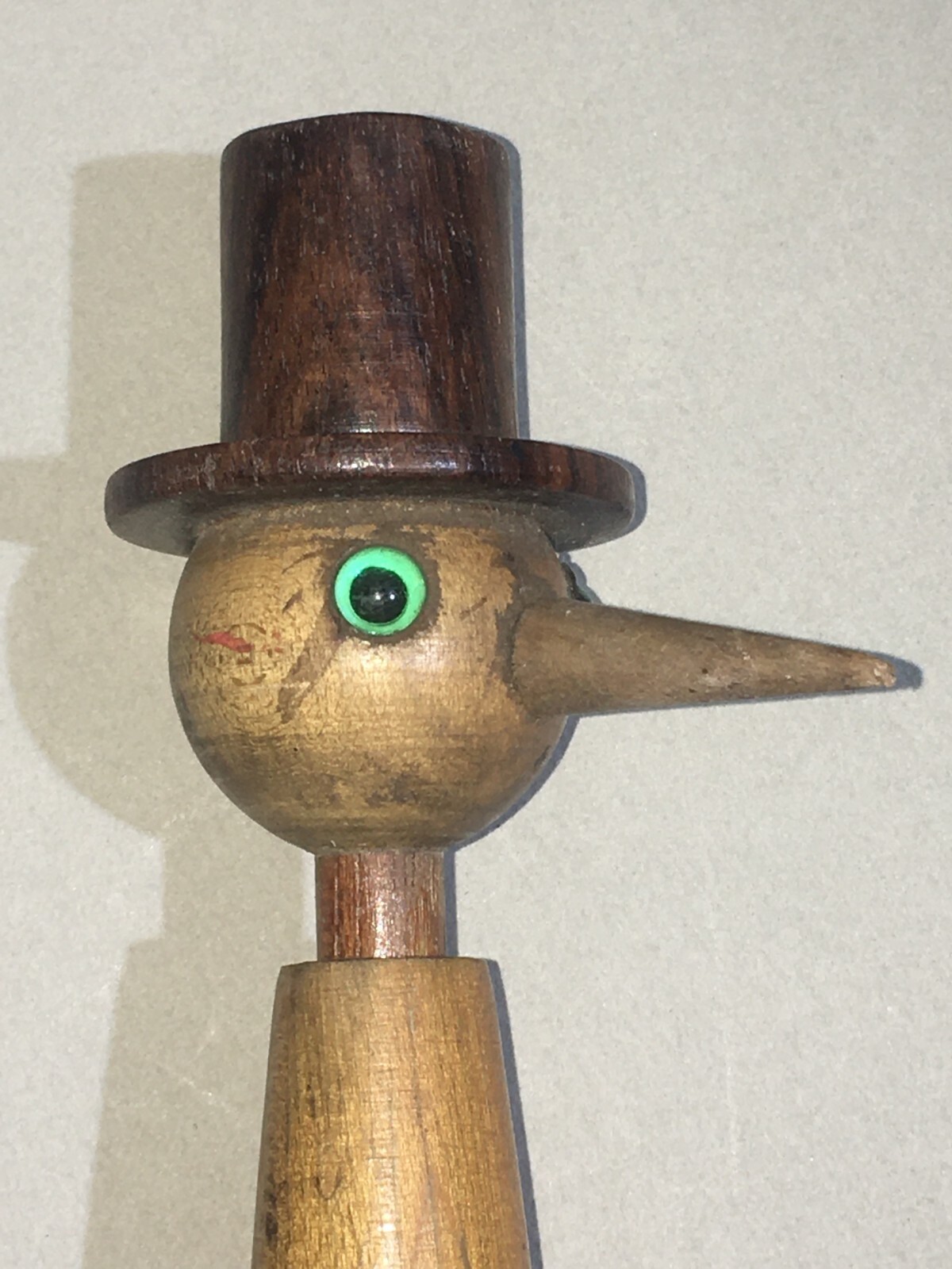 Pinocchio: Penna Da Collezione In Scultura Di Legno