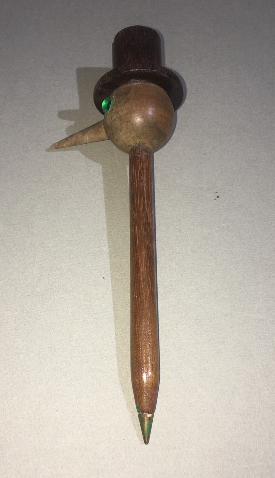 Pinocchio: Penna Da Collezione In Scultura Di Legno