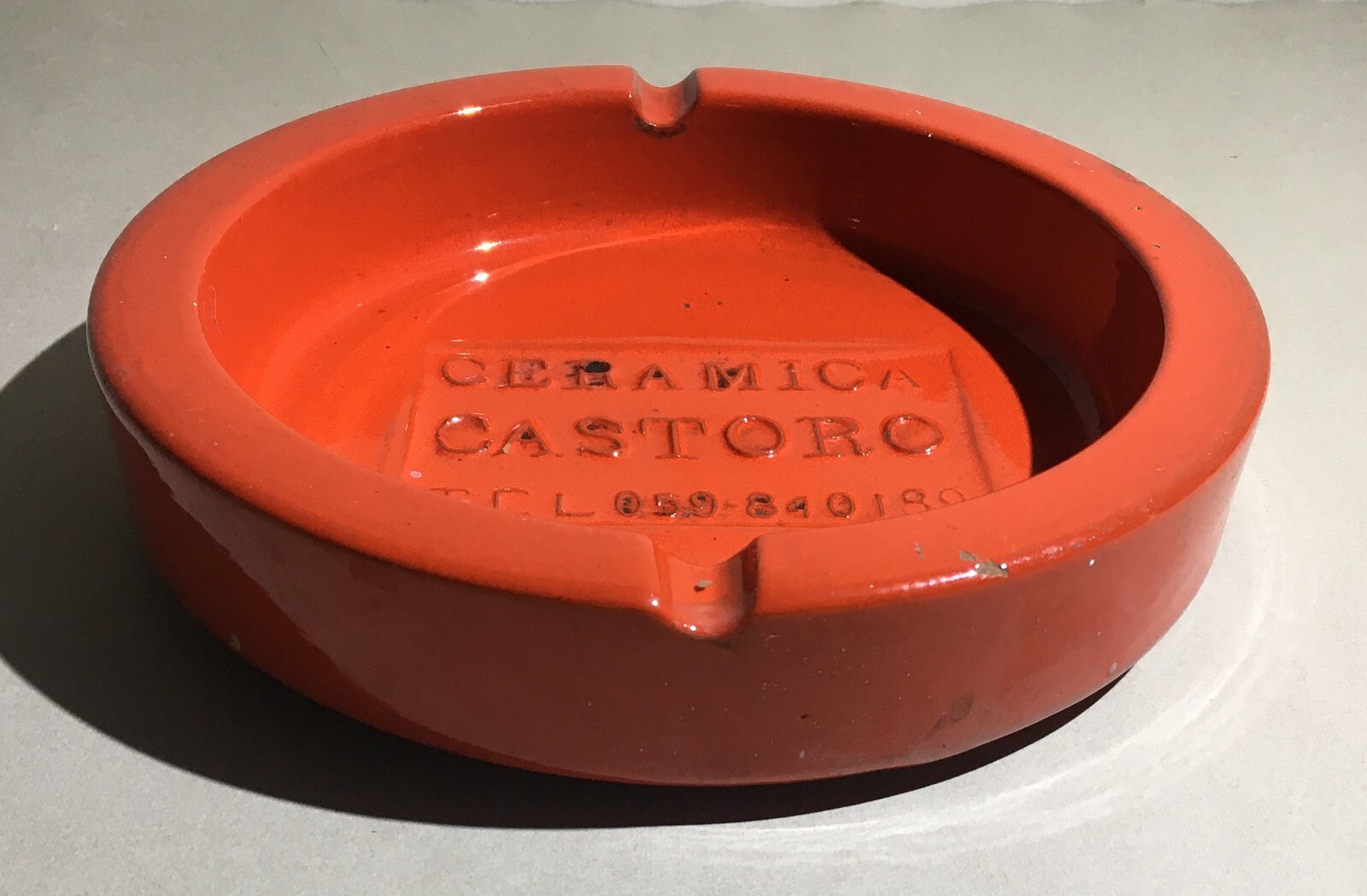 Soprammobile Pubblicitario Posacenere In Ceramica Ceramica Castoro