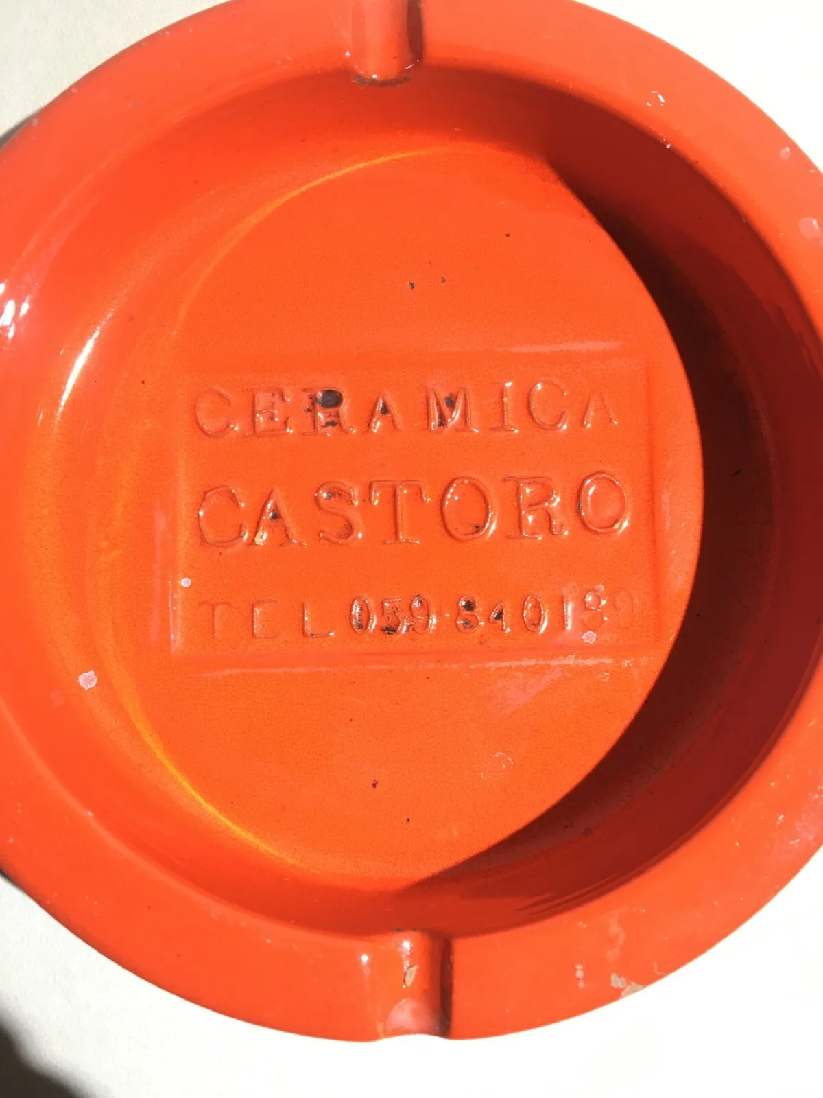 Soprammobile Pubblicitario Posacenere in Ceramica Ceramica Castoro