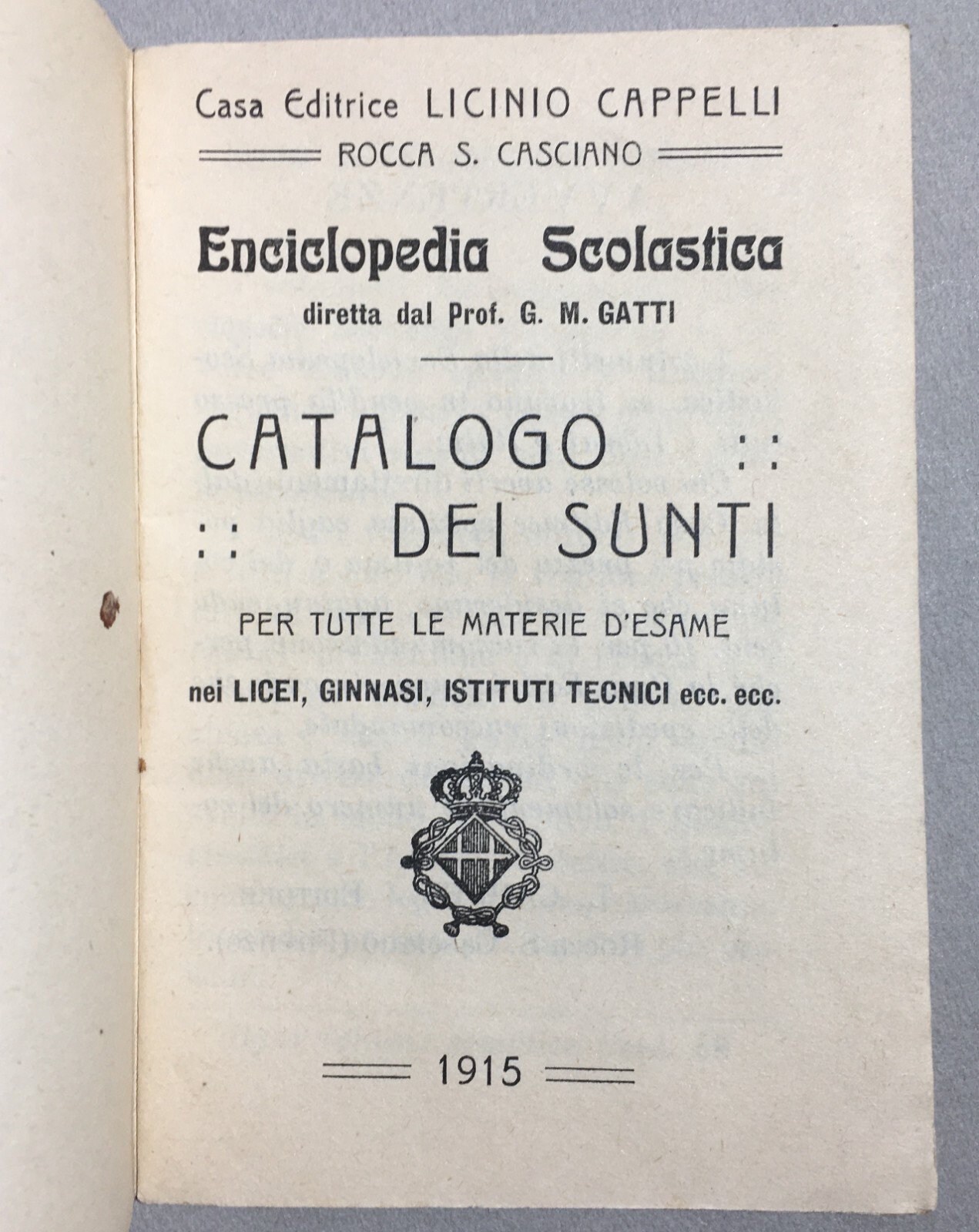 Scuola Materie Di Esame Sunti Scolastici Catalogo Editoriale Editrice Cappelli