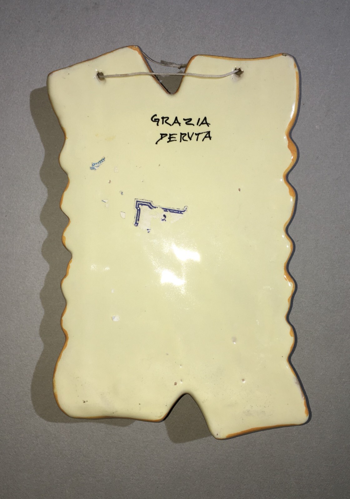 Folklore, Antropologia, Ceramica Da Collezione Con Decori Floreali, Deruta, Grazia