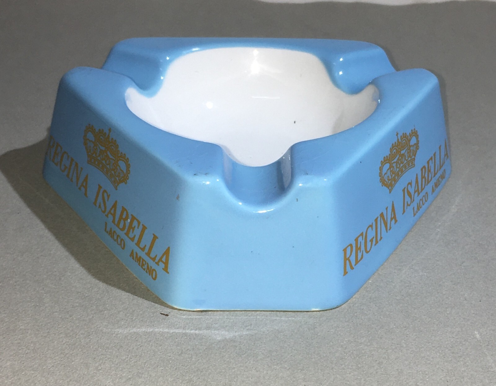 Posacenere Pubblicitario Regina Isabella, Lacco Ameno, Ceramica Richard Ginori