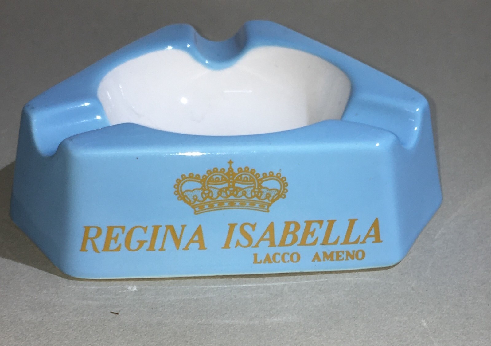 Posacenere Pubblicitario Regina Isabella, Lacco Ameno, Ceramica Richard Ginori