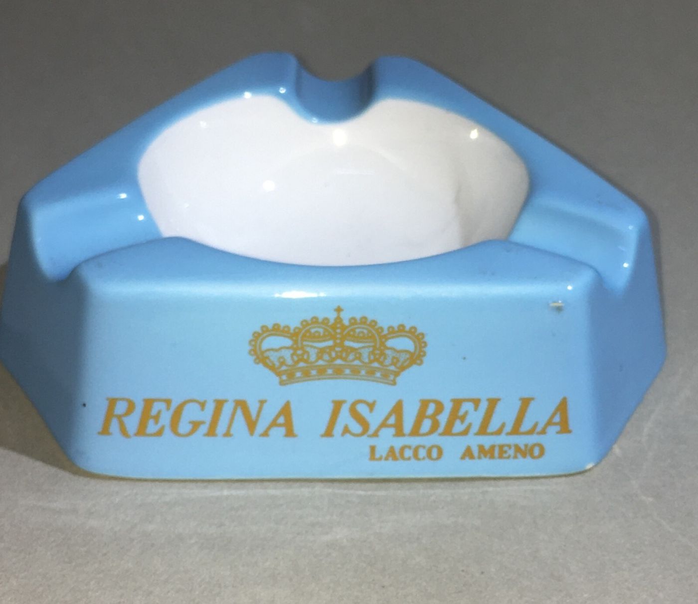 Posacenere Pubblicitario Regina Isabella, Lacco Ameno, Ceramica Richard Ginori