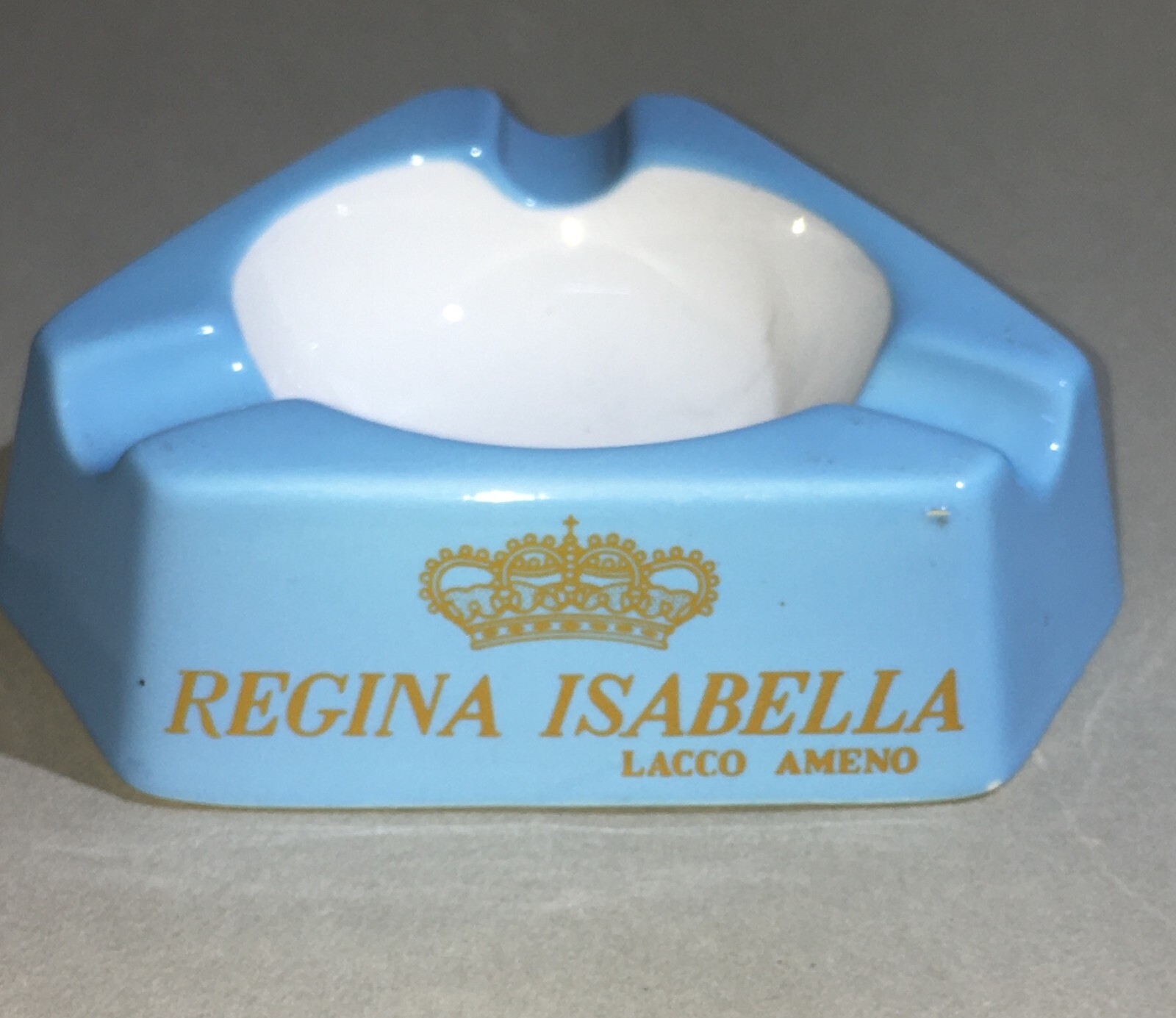 Posacenere Pubblicitario Regina Isabella, Lacco Ameno, Ceramica Richard Ginori