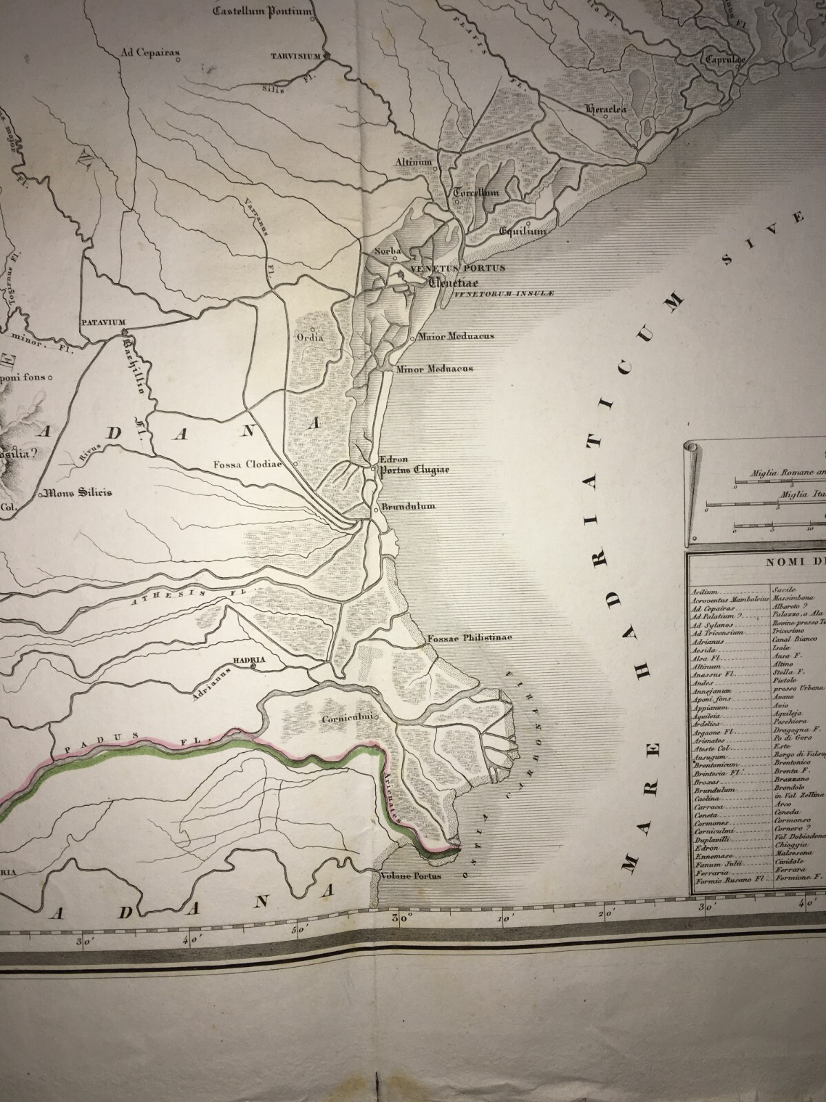 Veneto   Grande Antica Cartografia   Vicenza   Bassano   Verona   Venezia   Mantova   1800