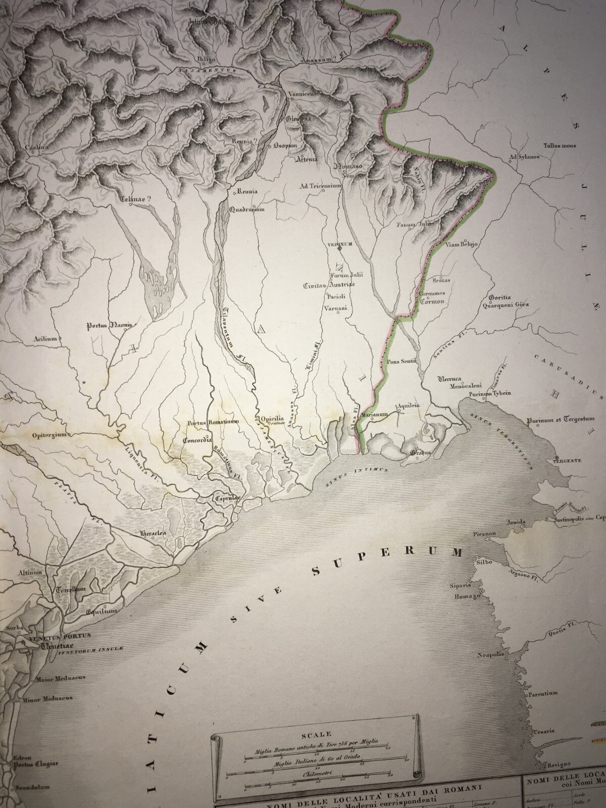 Veneto   Grande Antica Cartografia   Vicenza   Bassano   Verona   Venezia   Mantova   1800