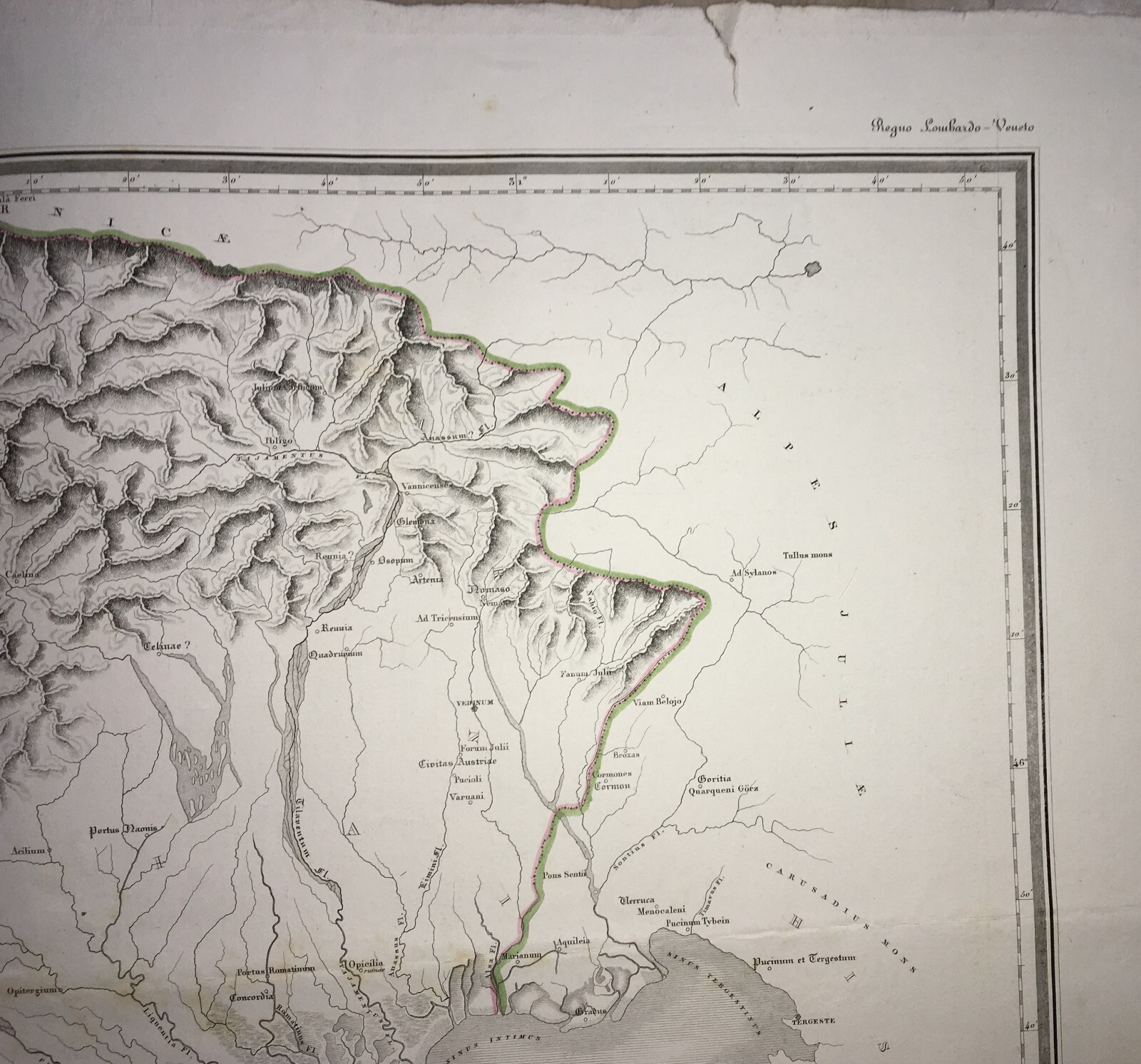 Veneto   Grande Antica Cartografia   Vicenza   Bassano   Verona   Venezia   Mantova   1800