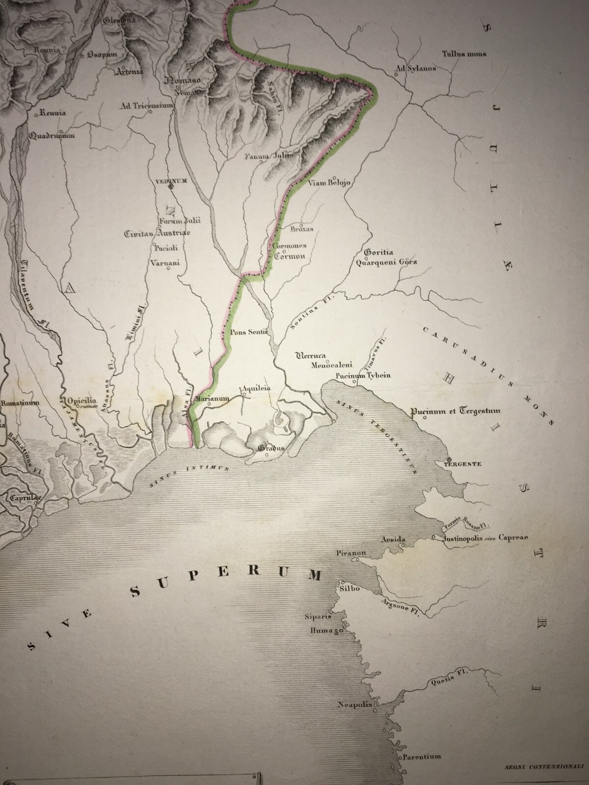 Veneto   Grande Antica Cartografia   Vicenza   Bassano   Verona   Venezia   Mantova   1800