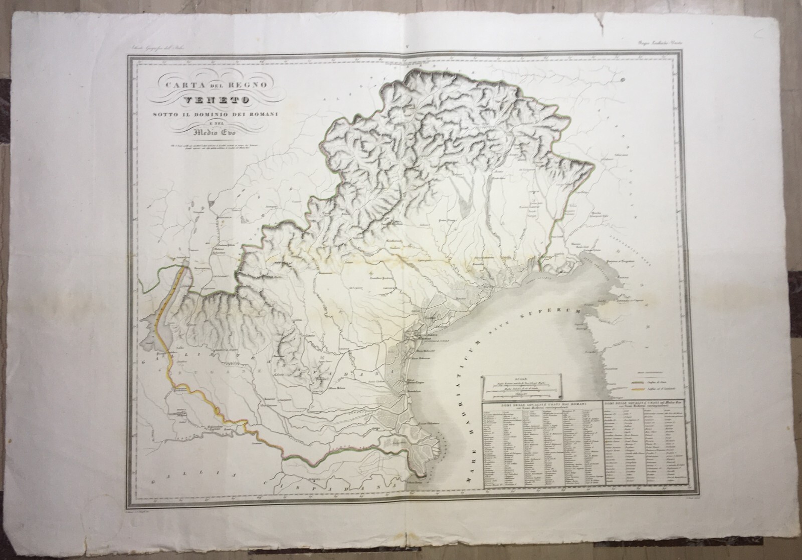 Veneto   Grande Antica Cartografia   Vicenza   Bassano   Verona   Venezia   Mantova   1800