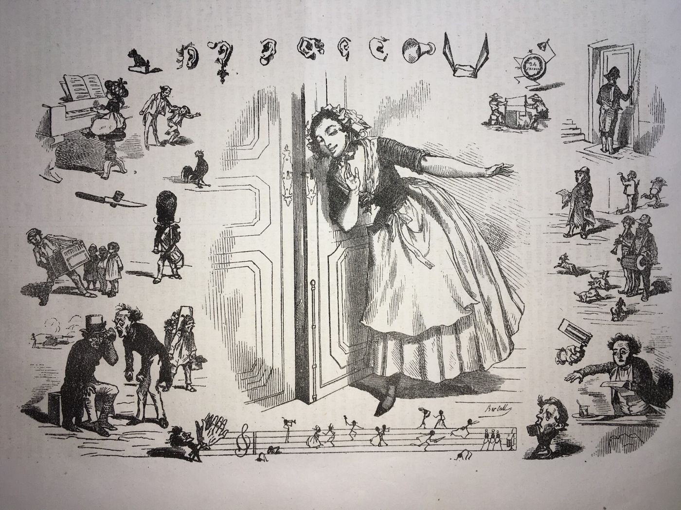 L'Udito: Illustrazione Satirica Di Bertall (XIX Secolo)