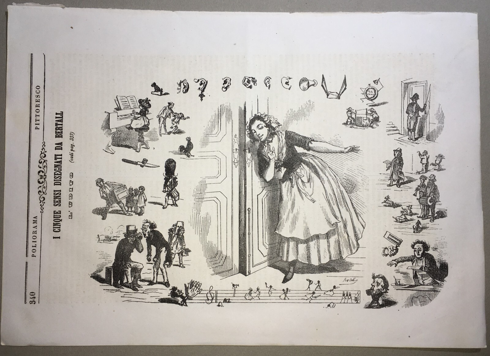 L'Udito: Illustrazione Satirica Di Bertall (XIX Secolo)