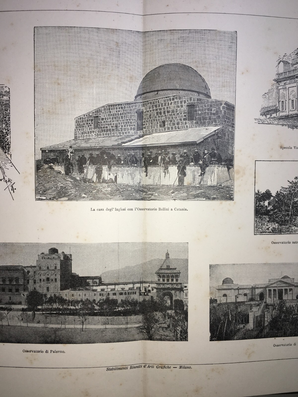 Astronomia, Architettura, Antichi Osservatori, Specole: Palermo, Catania, Napoli