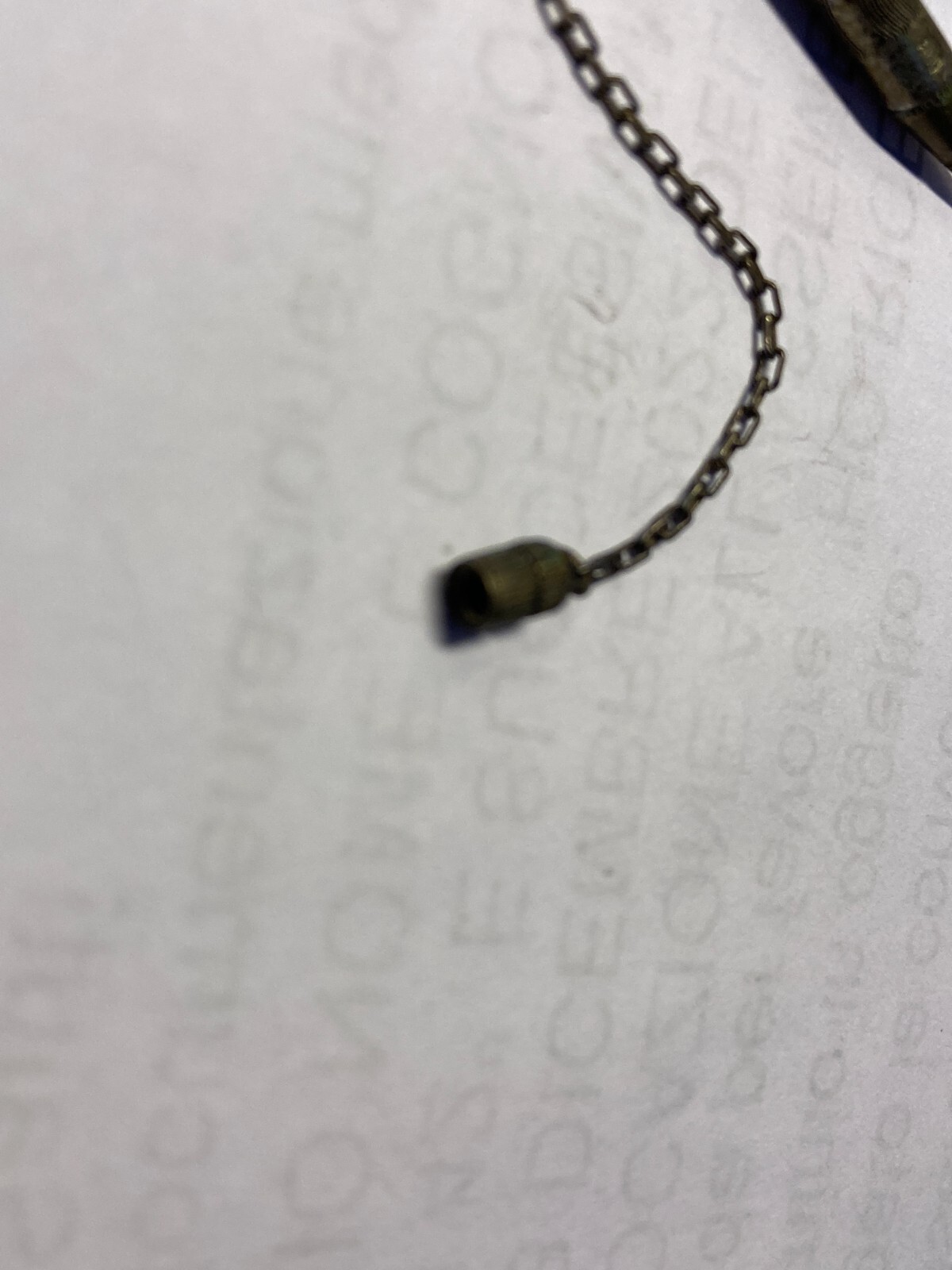 Mini Penna Biro d'Epoca In Metallo Argentato Con Corallo
