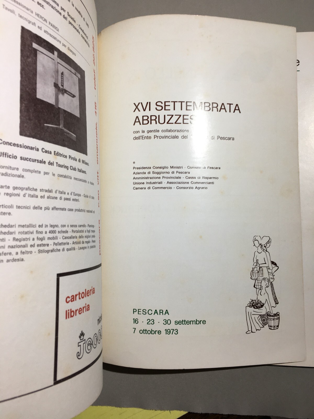XVI Settembrata Abruzzese Pescara, Settembre 1973 Arte, Folklore E Pubblicità