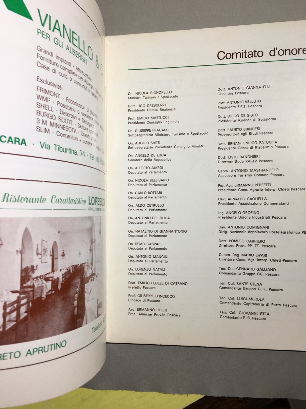 XVI Settembrata Abruzzese Pescara, Settembre 1973 Arte, Folklore E Pubblicità