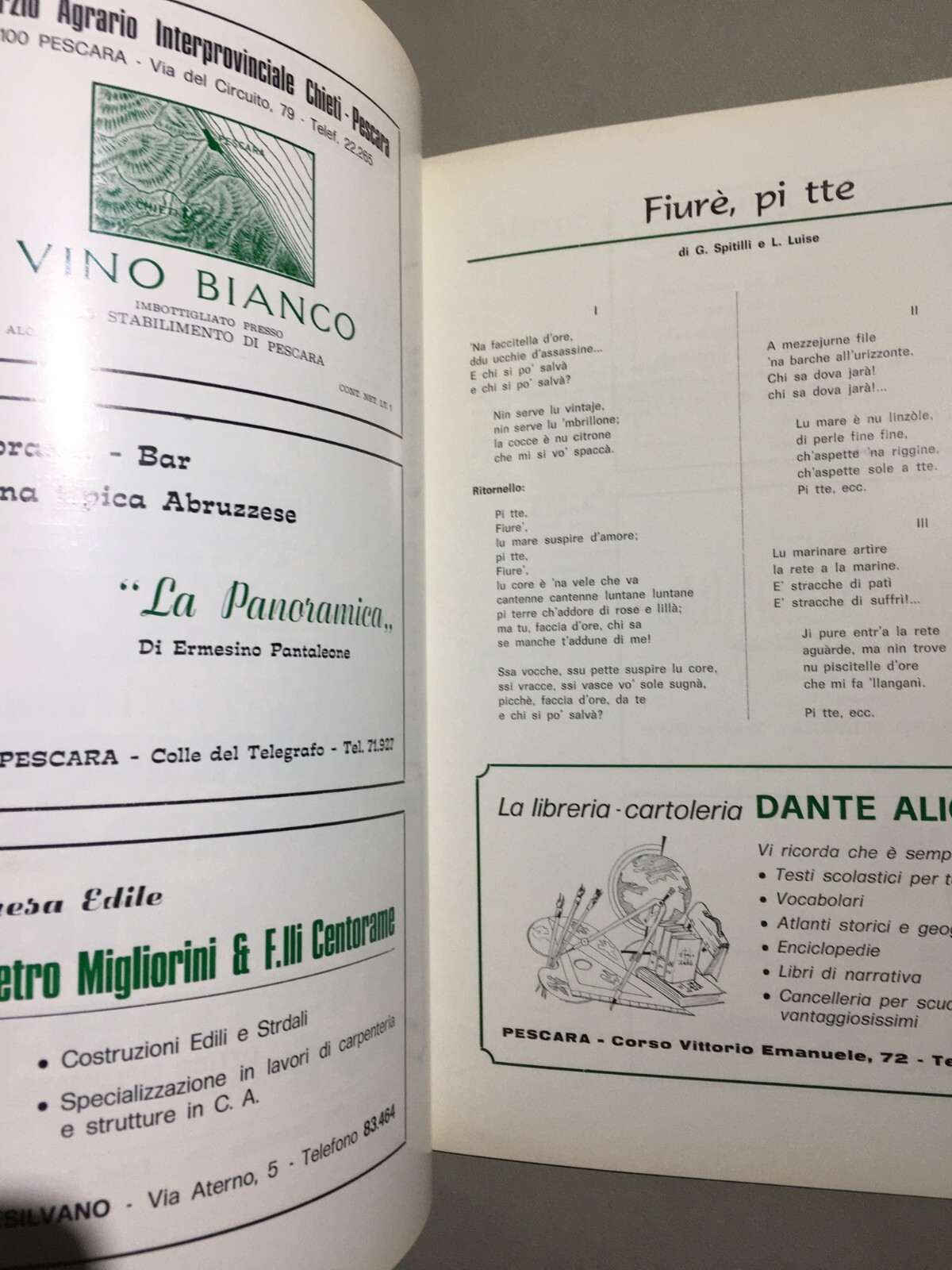 XVI Settembrata Abruzzese Pescara, Settembre 1973 Arte, Folklore E Pubblicità