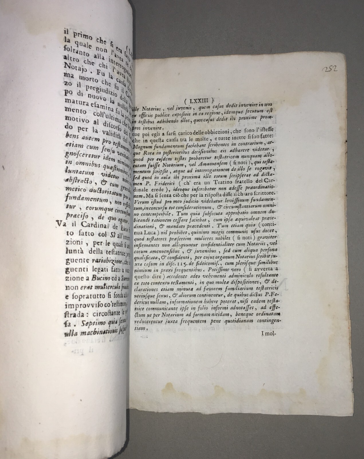 Niccolò Maria Pirelli, Scrittura Per D. Prospero Bucino E D. Ferdinando Surrentino Eredi Di D. Chiara Giannattasio