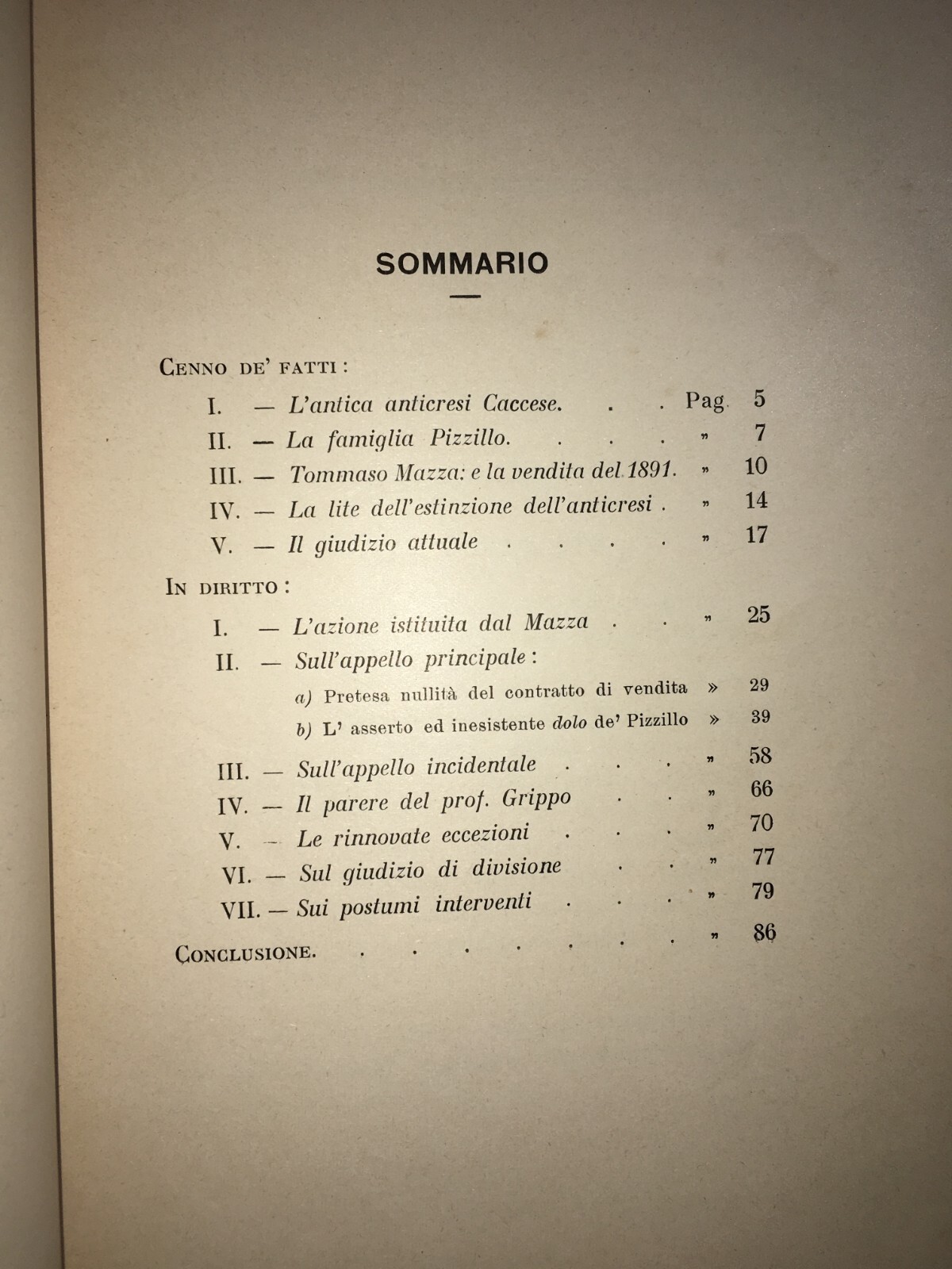 Giuridica Napoletana: Irpinia, Ariano, Pizzillo, Mazza, Caccese, Fondo Occhieta, 1915