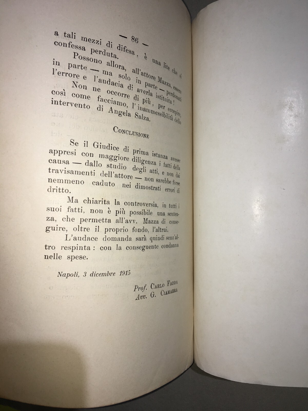 Giuridica Napoletana: Irpinia, Ariano, Pizzillo, Mazza, Caccese, Fondo Occhieta, 1915