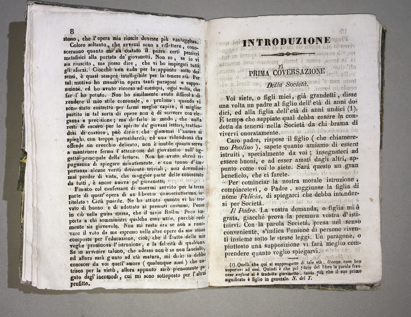 Educazione, Morale E Favole Per Ragazzi: Abate Caselli E Blanchard, Edizione Del 1854