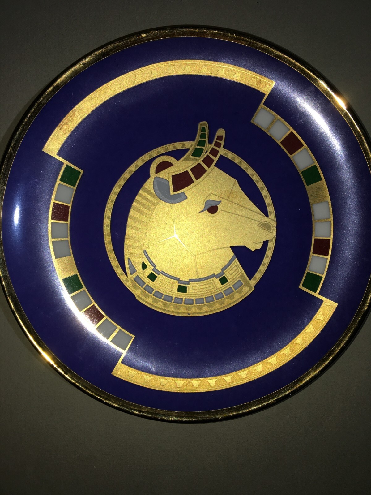 Medicina E Farmacia: Piatto Zodiacale Malesci, Segno Del Toro, Atelier R. Sarti
