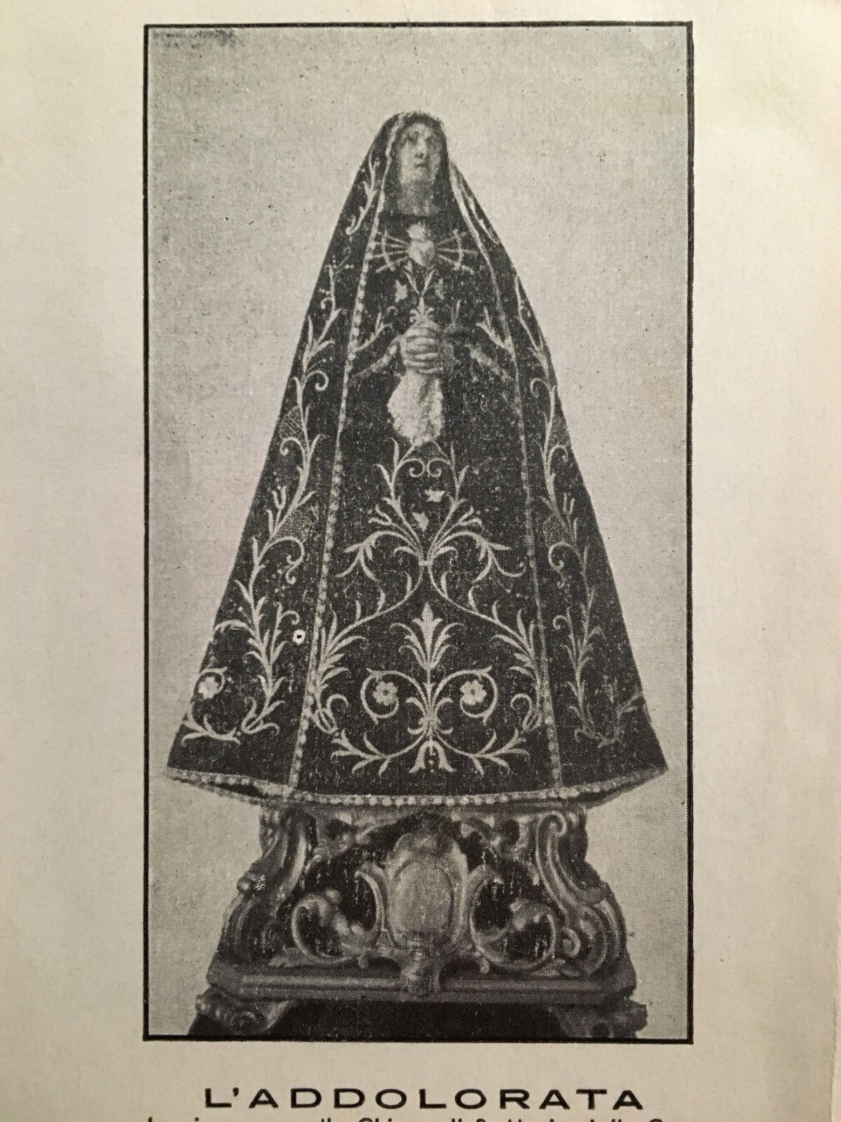 Stampa Popolare Devozionale: Madonna Addolorata, Campobasso