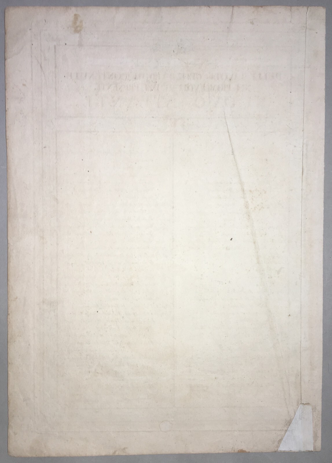 Atlante Geografico Del '700, Antica Tavola Dell'Indice, Incisione Colorata, Cassini