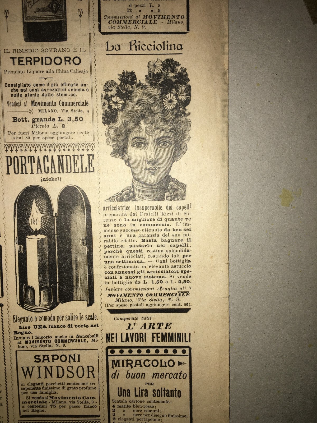 La Colomba   Antico Giornale Di Milano   Illustrato   Pubblicitaria   Napoli   Pasqua 1898
