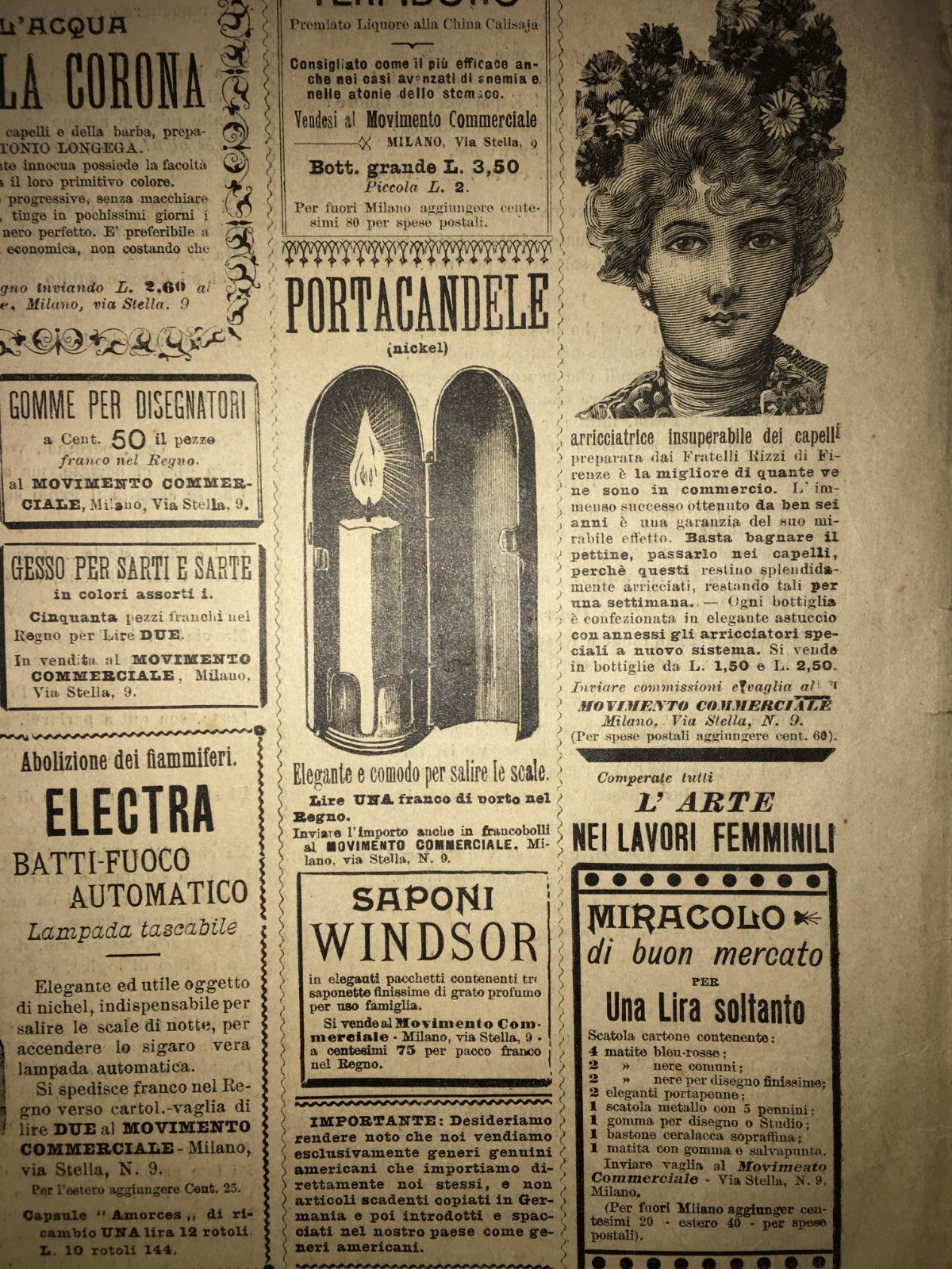 La Colomba   Antico Giornale Di Milano   Illustrato   Pubblicitaria   Napoli   Pasqua 1898