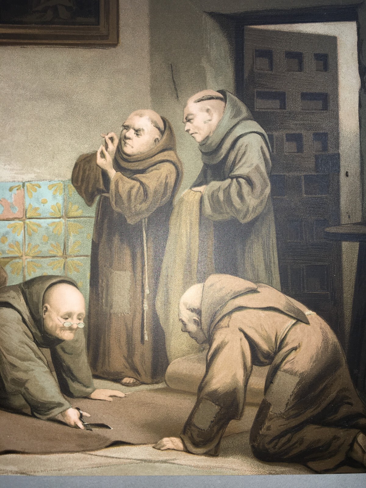 Antica Umoristica Veduta   Convento   Monaci Sarti   Sartoria Conventuale