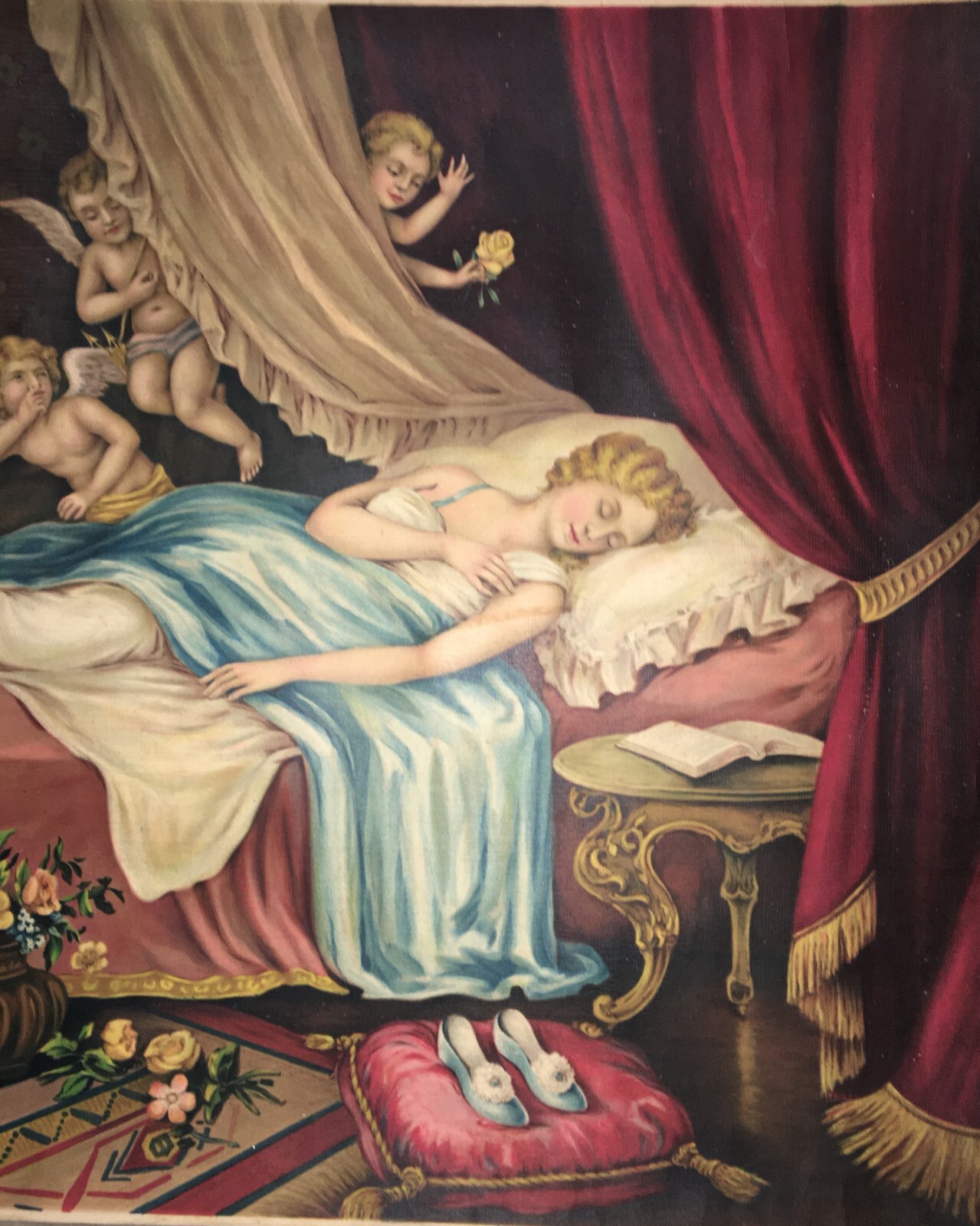 Scena Allegorica Con Donna Distesa E Angioletti (1920 Circa)