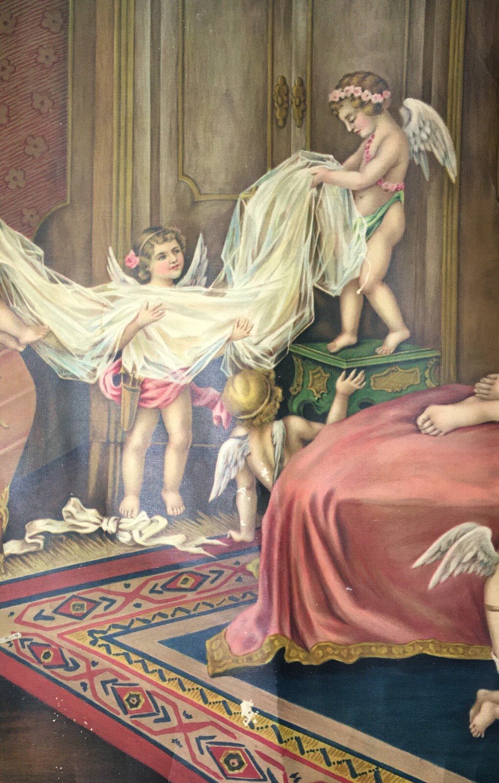 Scena Allegorica Con Donna Distesa E Angioletti (1920 Circa)